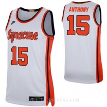 Carmelo Anthony Syracuse Orange #15 Authentic College Basketball Womens Jersey White