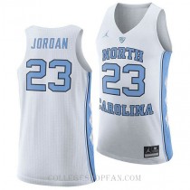 Jordan Brand Michael Jordan North Carolina Tar Heels #23 Authentic College Basketball Womens Unc Jersey White