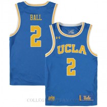 Lonzo Ball Ucla Bruins #2 Authentic College Basketball Mens Jersey Blue