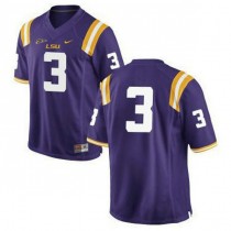 Youth Odell Beckham Jr Lsu Tigers #3 Game Purple College Football Jersey No Name 102