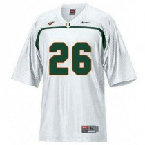 Youth Sean Taylor Miami Hurricanes #26 Limited White College Football Jersey 102