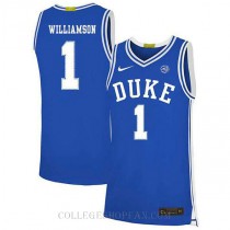 Zion Williamson Duke Blue Devils #1 Authentic College Basketball Womens Jersey Blue