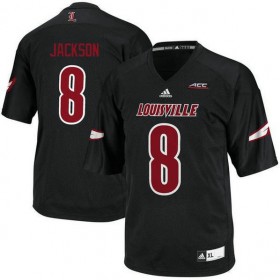 Mens Lamar Jackson Louisville Cardinals #8 Limited Black College Football Jersey 102