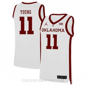 Trae Young Oklahoma Sooners #11 Limited College Basketball Womens Jersey White